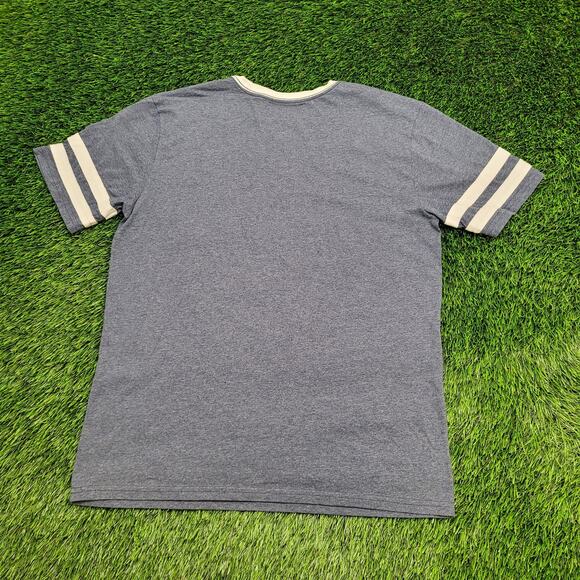 NIRVANA Rock Band Ringer Shirt M/L 21x26 Blueish Gray White - Picture 2 of 11